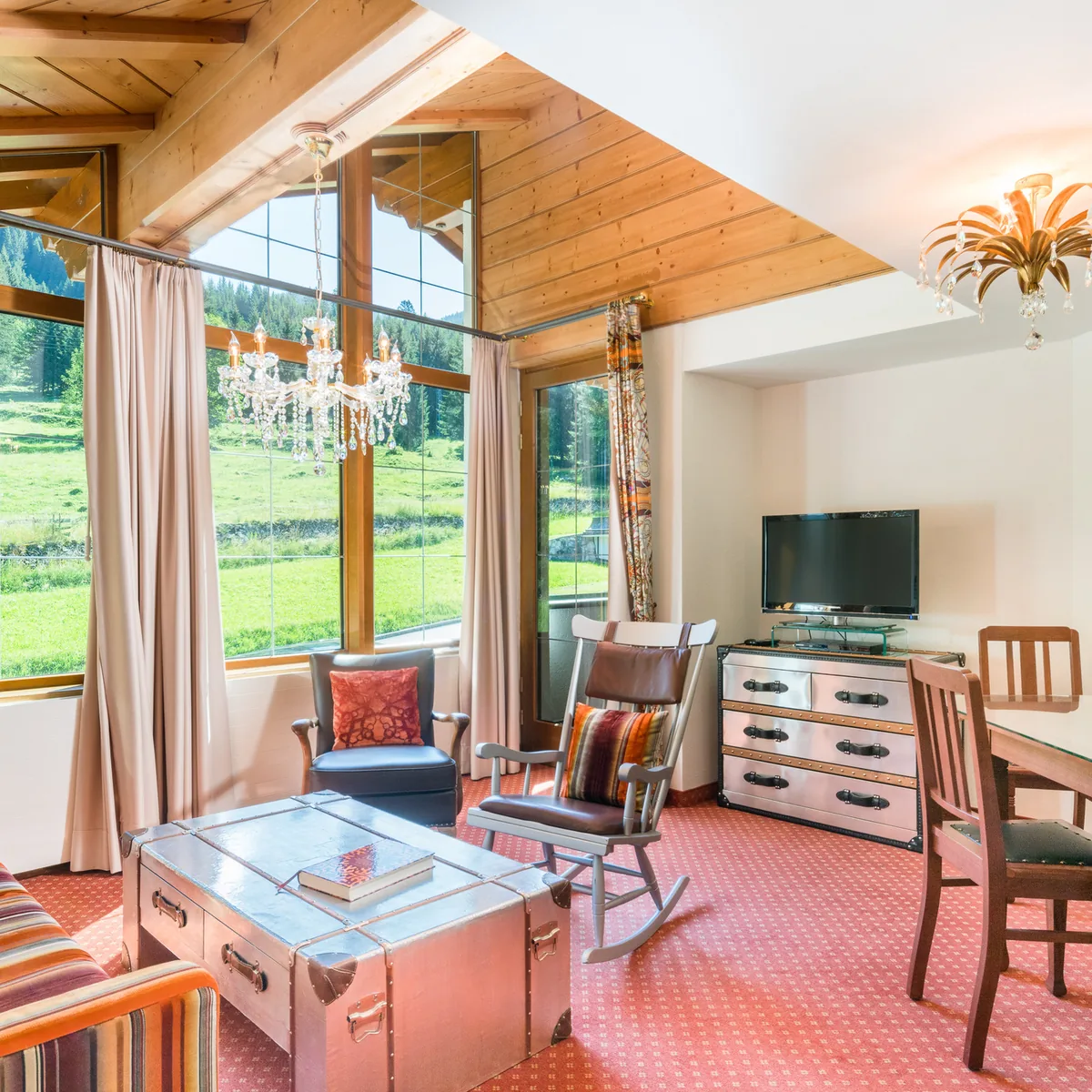 Living room of the Turmsuite Dornröschen