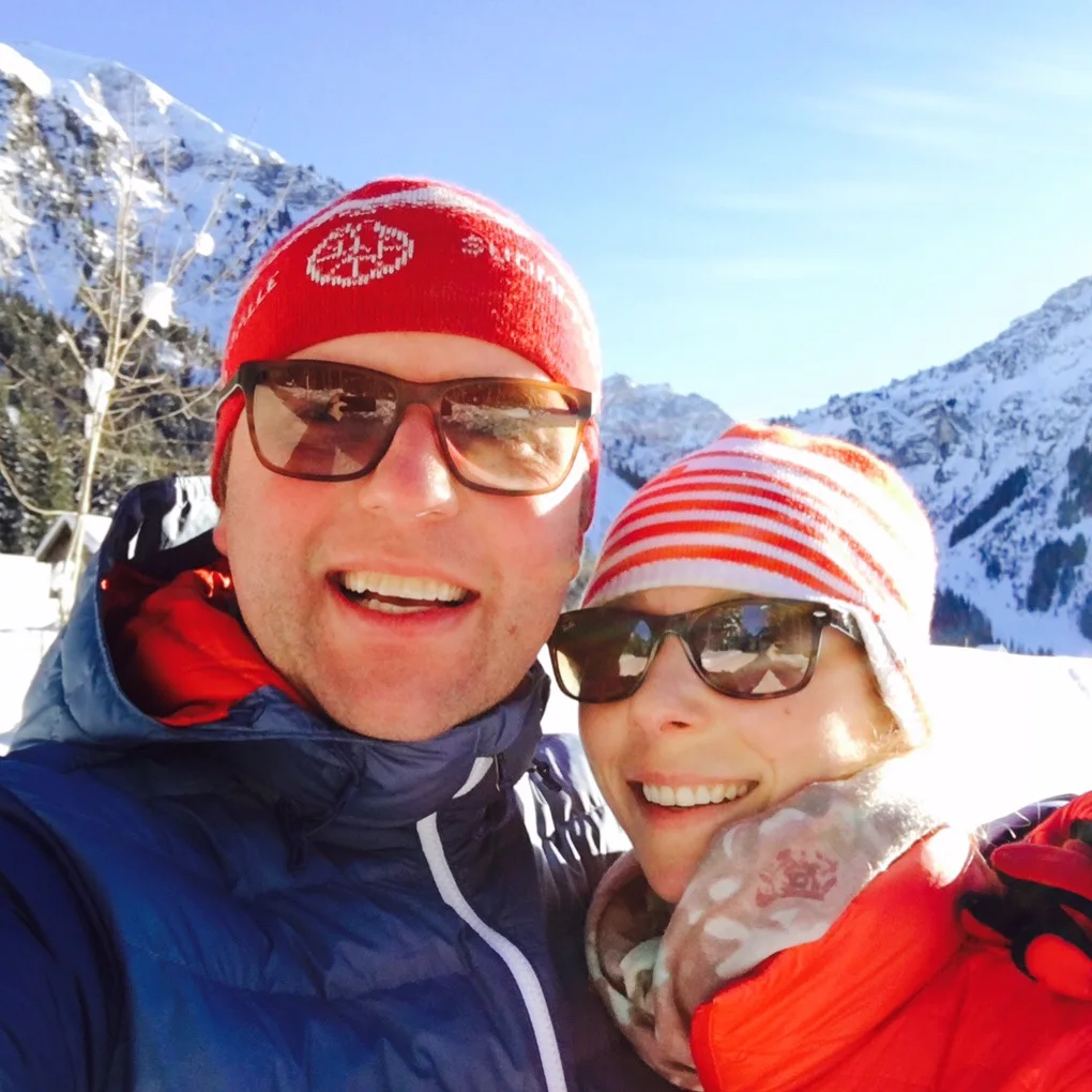 Nina und Matthias Kienzle im Winter